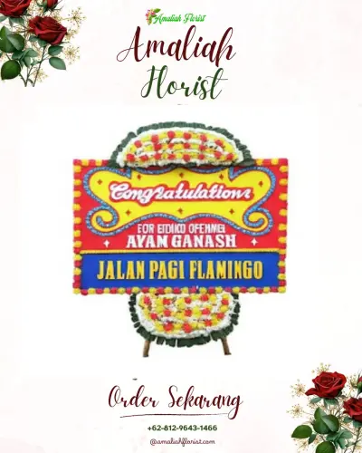 Bunga Papan Congratulation di P Berayan Darat I
